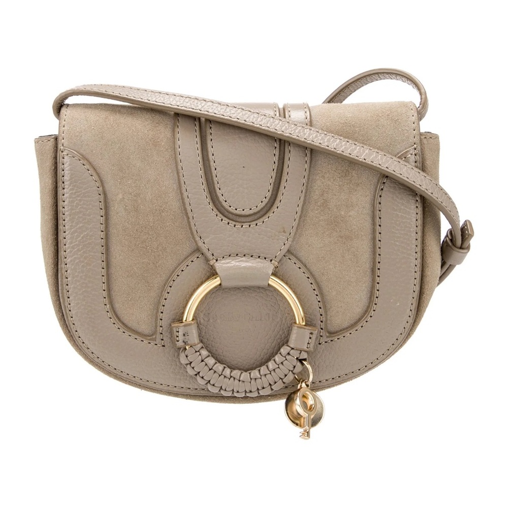 See By Chloe Taupe Crossbody Bag with Gold Accents